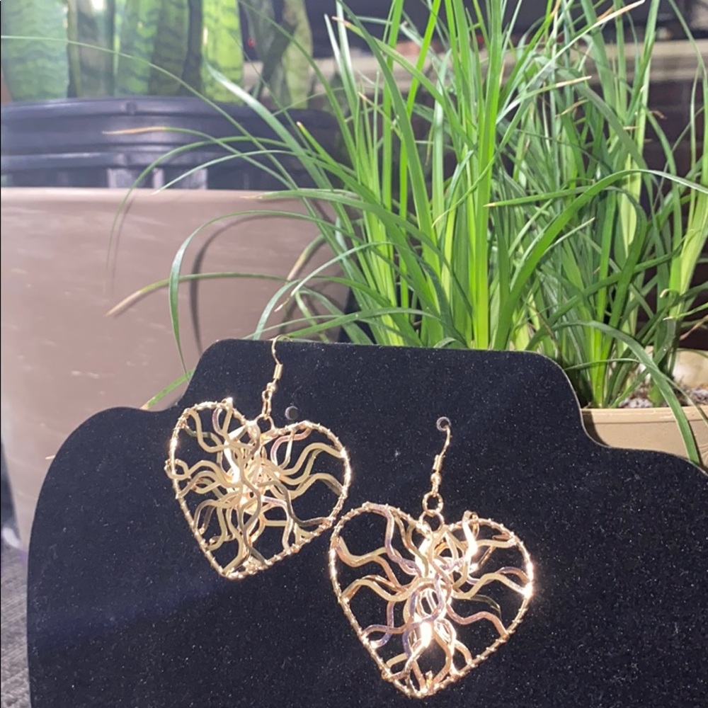 Stylish Gold Plated Dangle Earrings